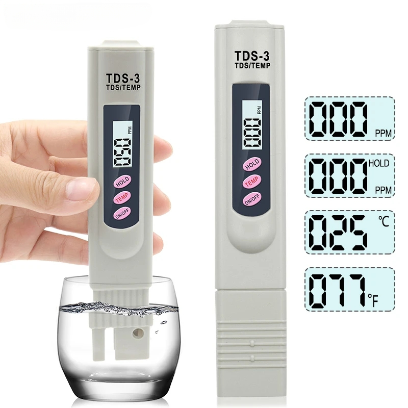 Marine Aquarium Water Analyzer - 1/3 adet taşınabilir LCD dijital TDS