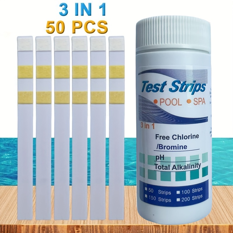 Marine Aquarium Water Analyzer - Klor PH Test Şeritleri SPA Yüzme