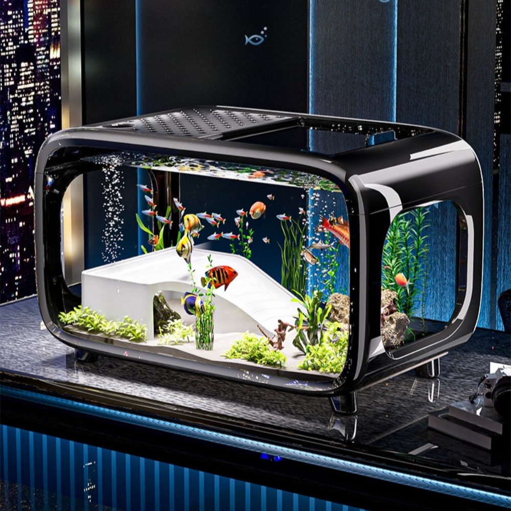Marine Aquarium Live - Şeffaf Lüks Balık Tankı Dayanıklı Oturma