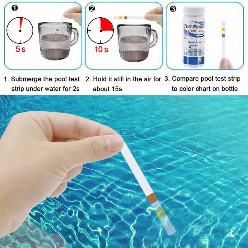 Klor PH Test Şeritleri SPA Yüz - Marine Aquarium Water Analyzer incelemesi ve fiyatı