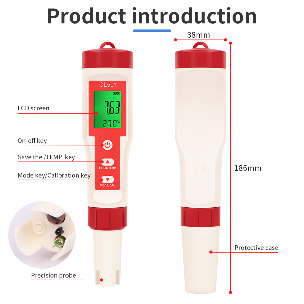 PH/CL2/H2/ORP/Sıcaklık Ölçer K - Marine Aquarium Water Analyzer incelemesi ve fiyatı