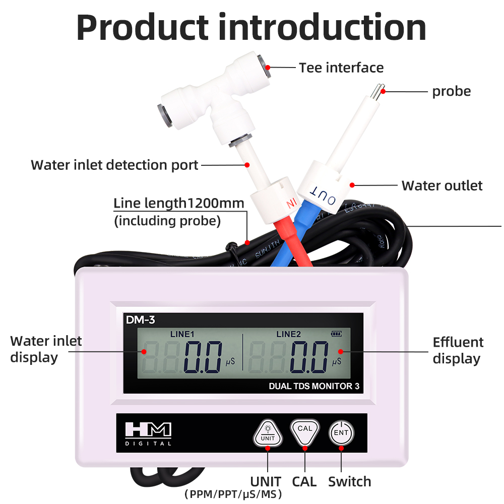 HM DM3 Online TDS EC su kalite - Marine Aquarium Water Analyzer incelemesi ve fiyatı