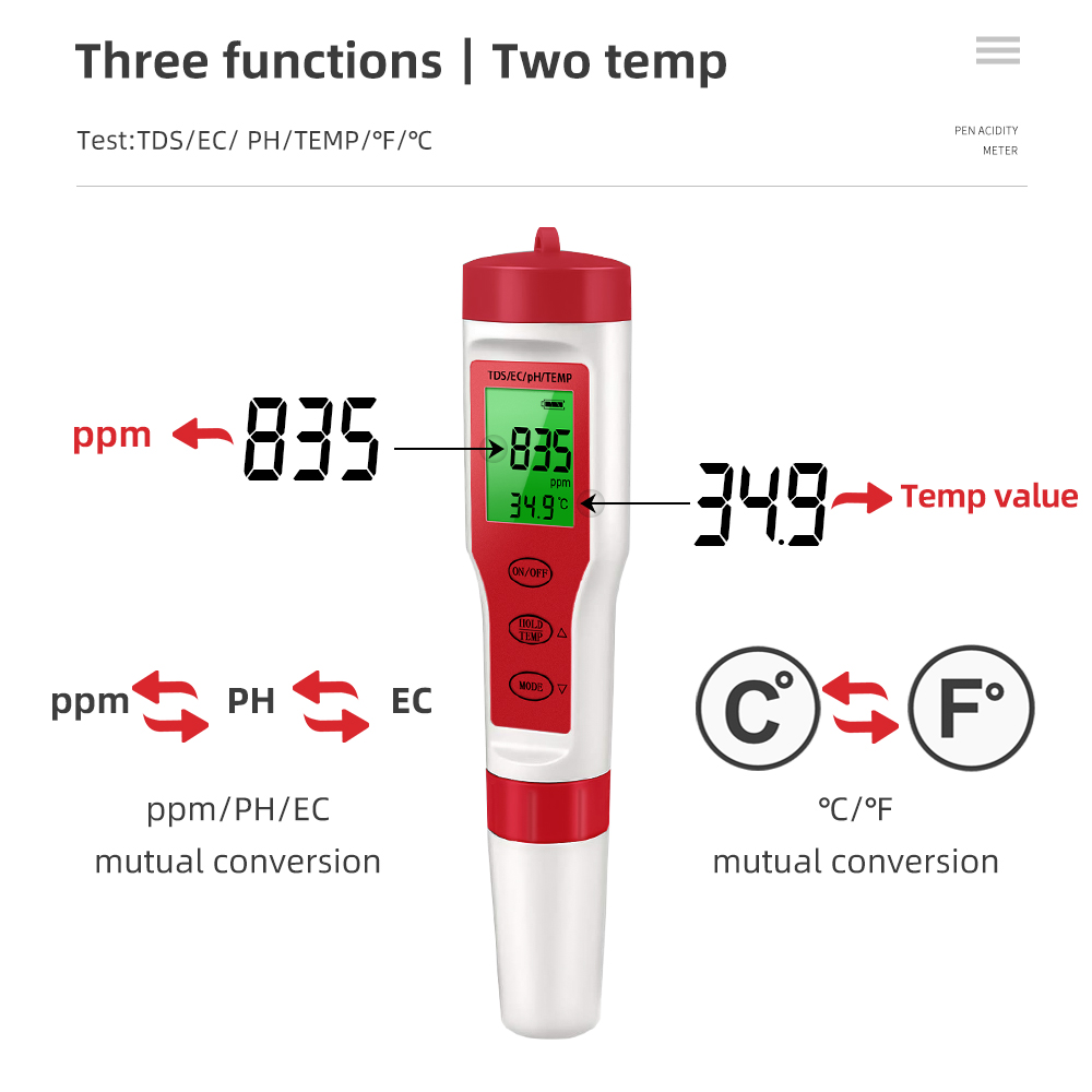 Dijital Su Kalitesi Monitör Te - Marine Aquarium Water Analyzer incelemesi ve fiyatı