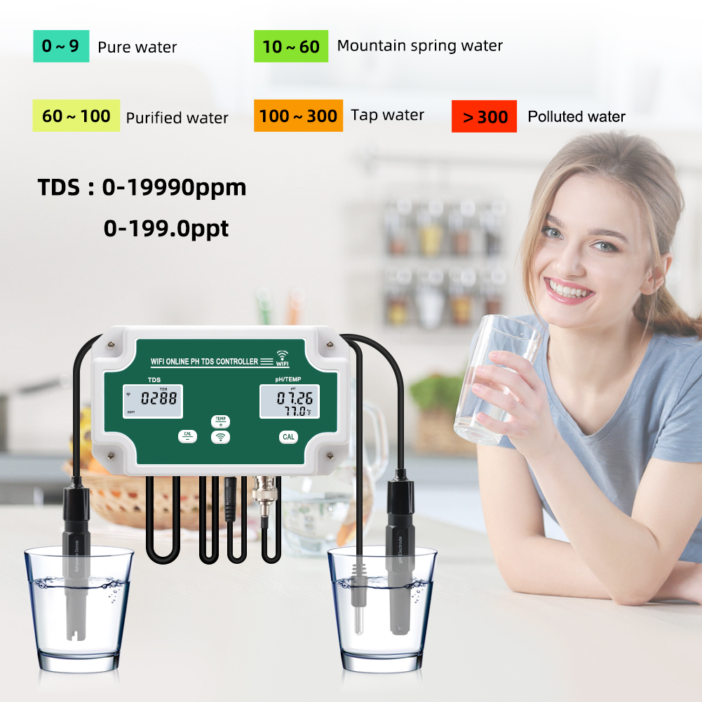 Yieryi yeni WIFI akıllı akvary - Marine Aquarium Water Analyzer incelemesi ve fiyatı